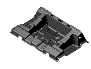 Renusol offers a “one-size, one-panel” design with its CS60 system, incorporating a ballasted plastic roof-mount, saving 25 percent of the parts needed for rooftop systems. 